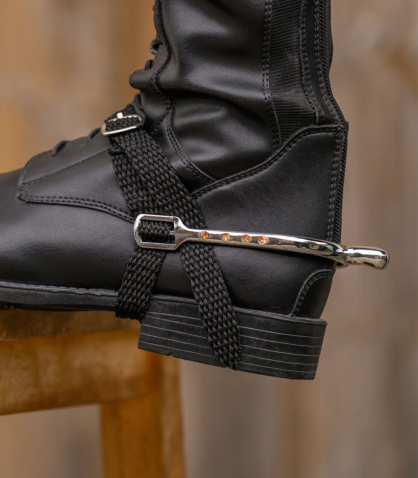 Waldhausen ostrogi damskie z kryształkami 10mm, srebrne/rosegold 24h