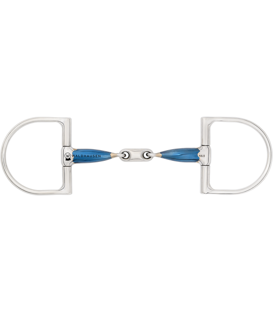Waldhausen wędzidło D-ring SWEET IRON, podwójnie łamane 24h