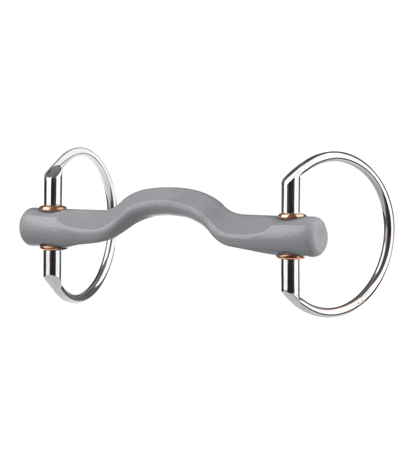 Beris KONNEX wędzidło oliwkowe językowe 18mm, kółka 7,5cm