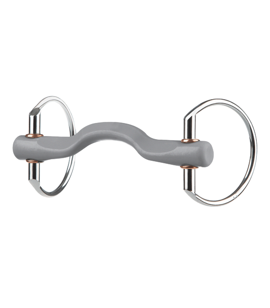 Beris KONNEX wędzidło oliwkowe językowe 18mm, kółka 7,5cm
