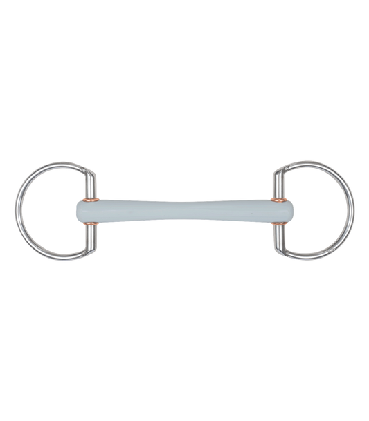 Beris wędzidło oliwkowe proste „Comfort Bar” SOFT 15mm, kółka 6cm