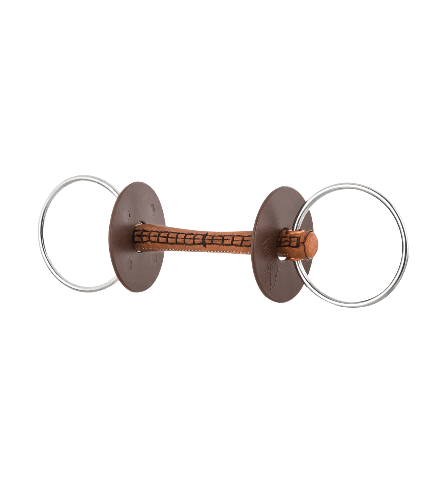 Beris wędzidło skórzane proste 20mm, kółka 7,5cm