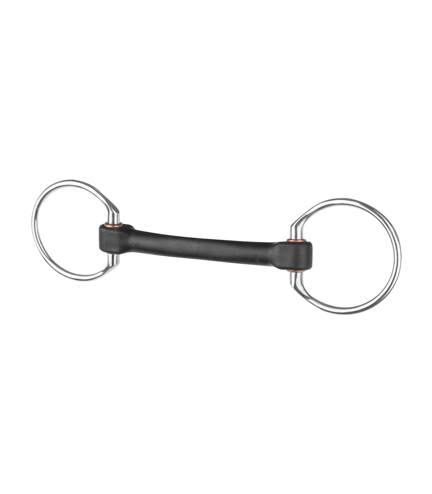 Beris wędzidło oliwkowe proste "Pure” EXTRA SOFT 18 mm, kółka 7,5cm