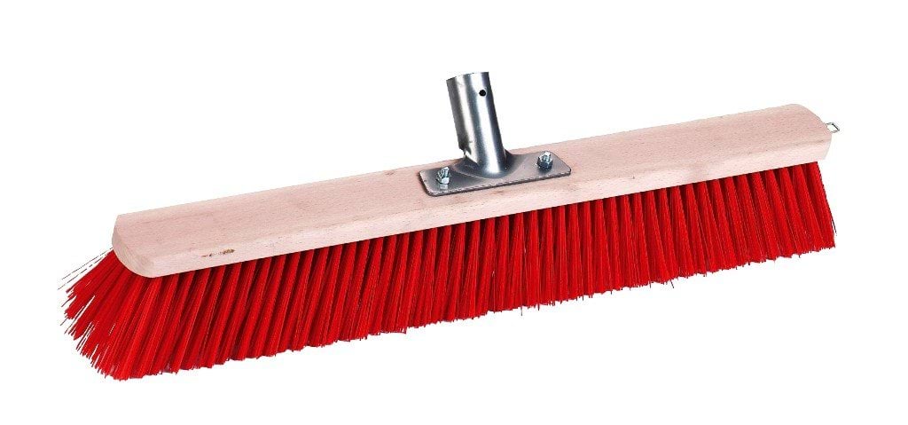 Kerbl szczotka z uchwytem na kij Profi, 50 cm, czerwona