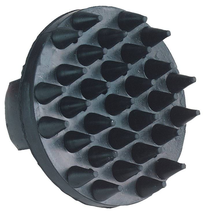 Covalliero zgrzebło do masażu konia, gumowe, czarny, 11 cm 24h