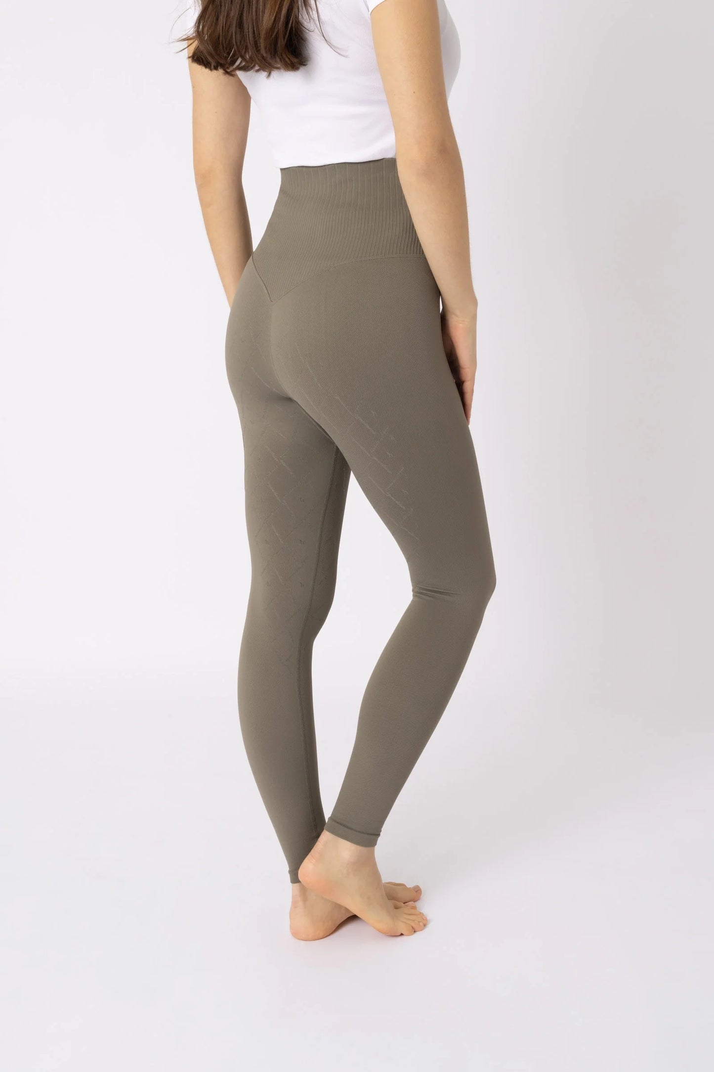 Horze Janine bezszwowe jeździeckie legginsy damskie z pełnym lejem, różne kolory