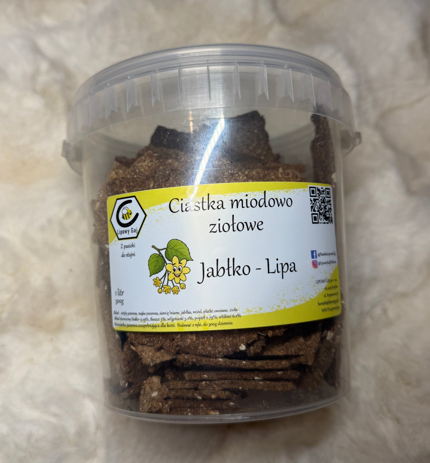 Lipowy Gaj ciastka miodowo ziołowe - jabłko, lipa 24h