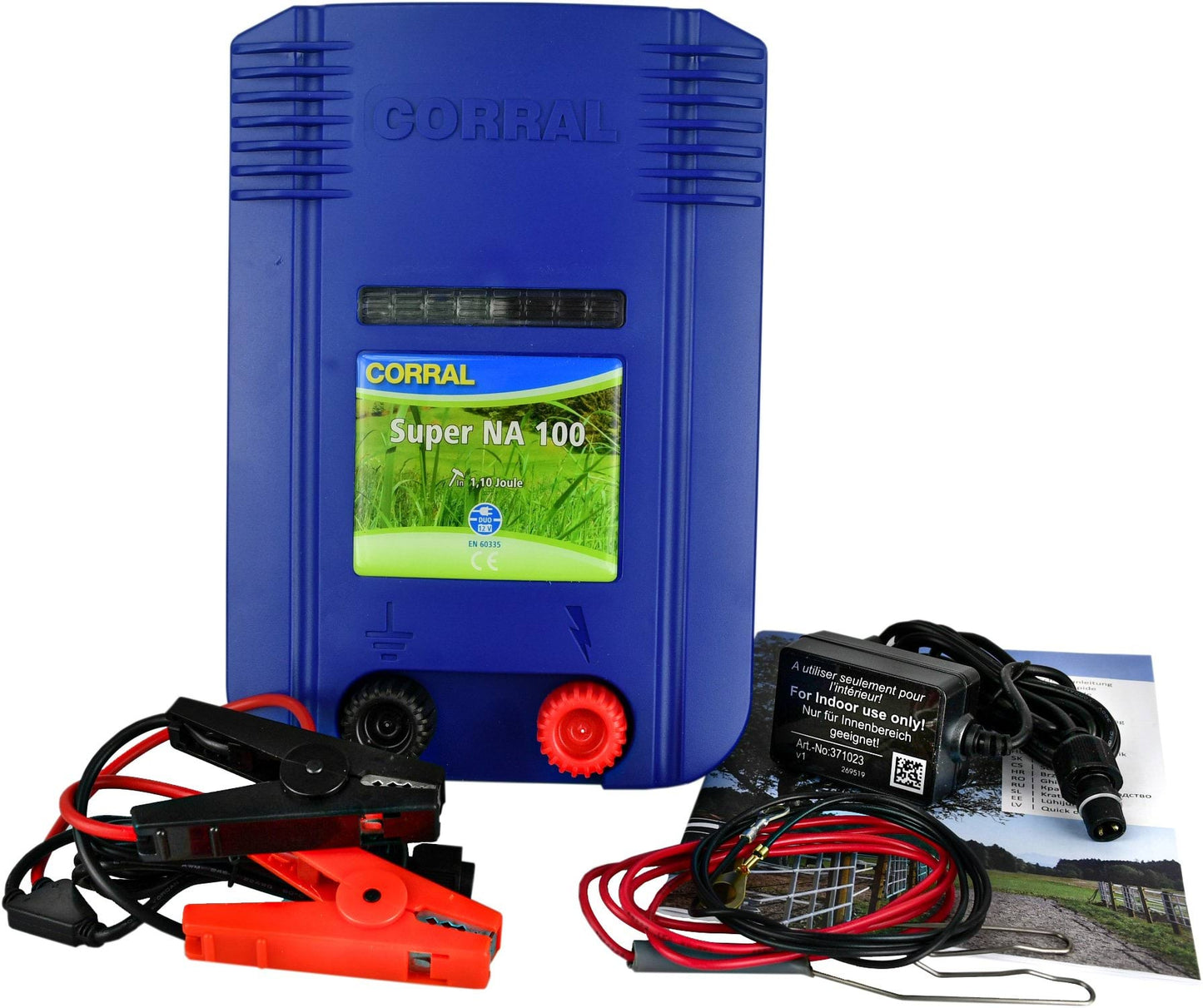 Kerbl elektryzator uniwersalny Corral NA 100 DUO, dla koni, bydła i małych zwierząt, 1,5 J