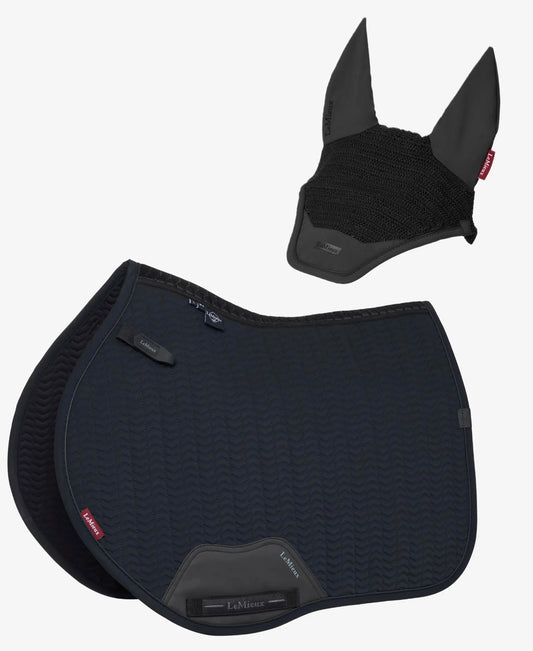 Zestaw promocyjny: LeMieux czaprak i nauszniki, Black 24h