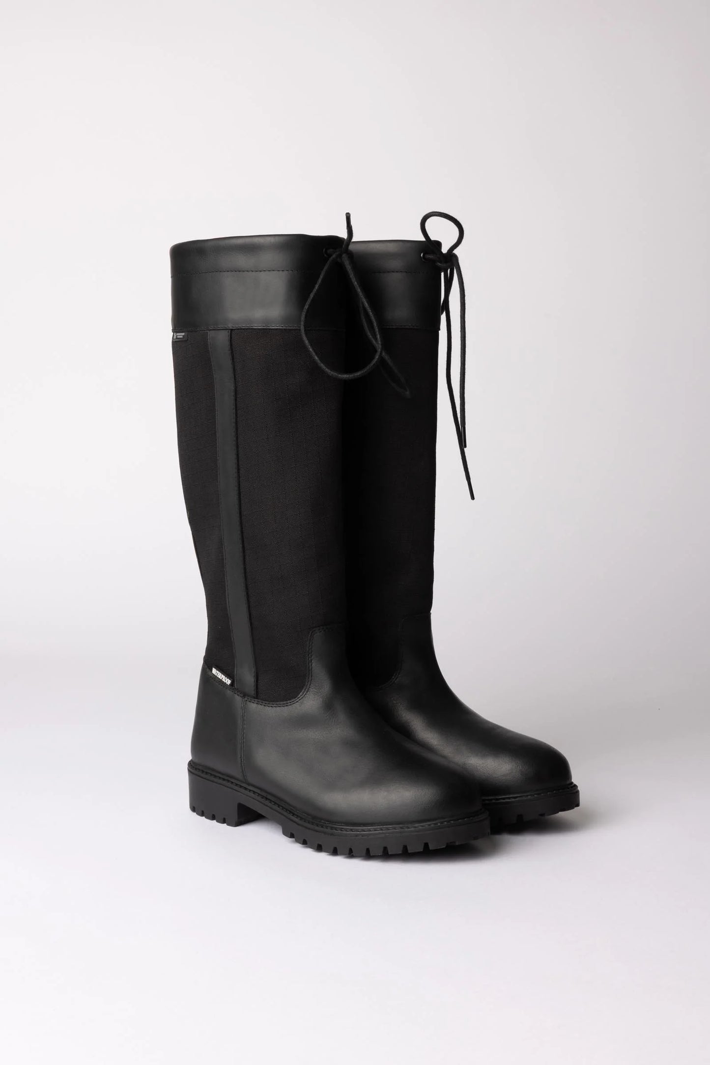 Horze York wodoodporne buty outdoorowe z wysoką cholewką, czarne