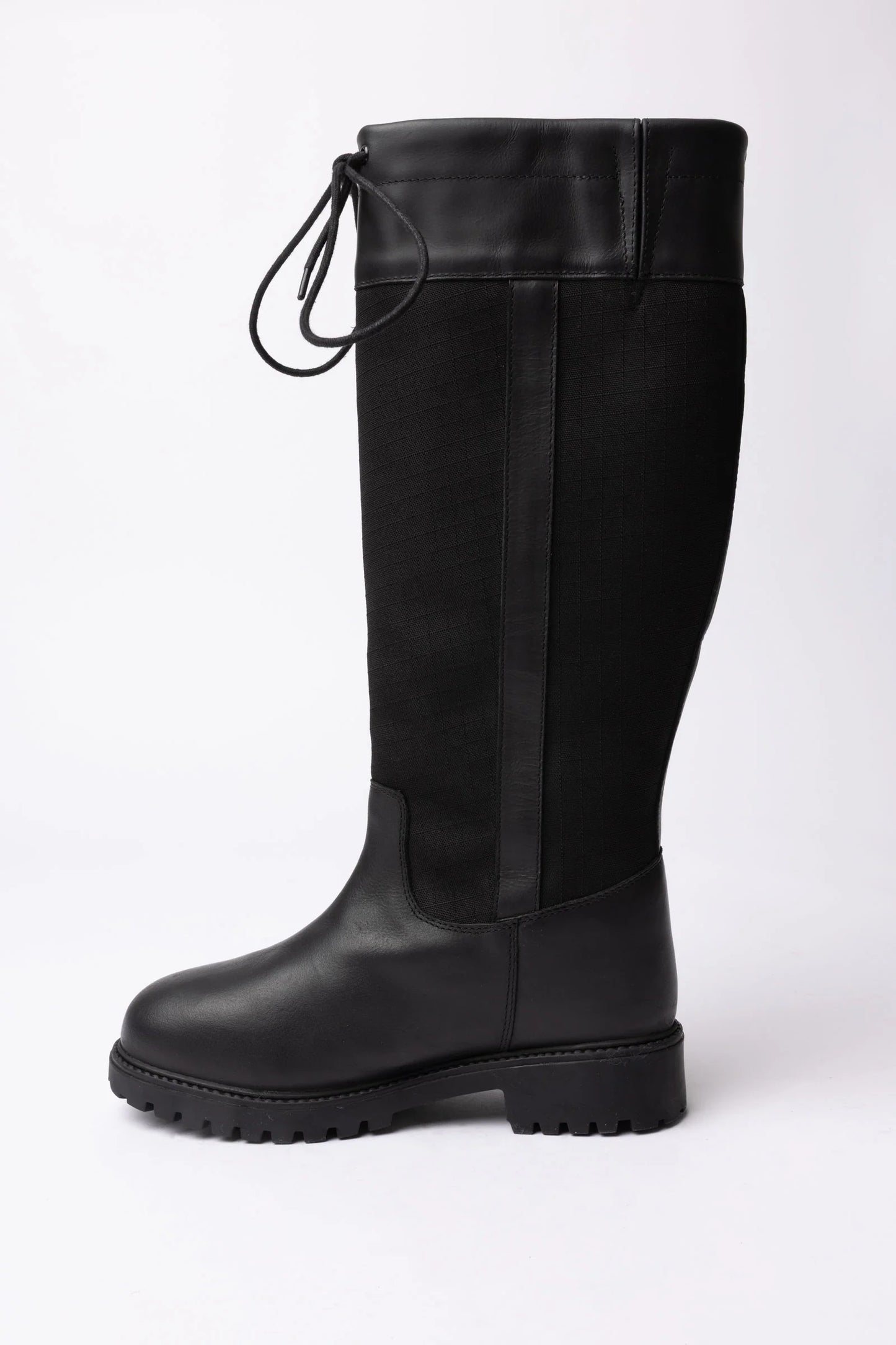 Horze York wodoodporne buty outdoorowe z wysoką cholewką, czarne