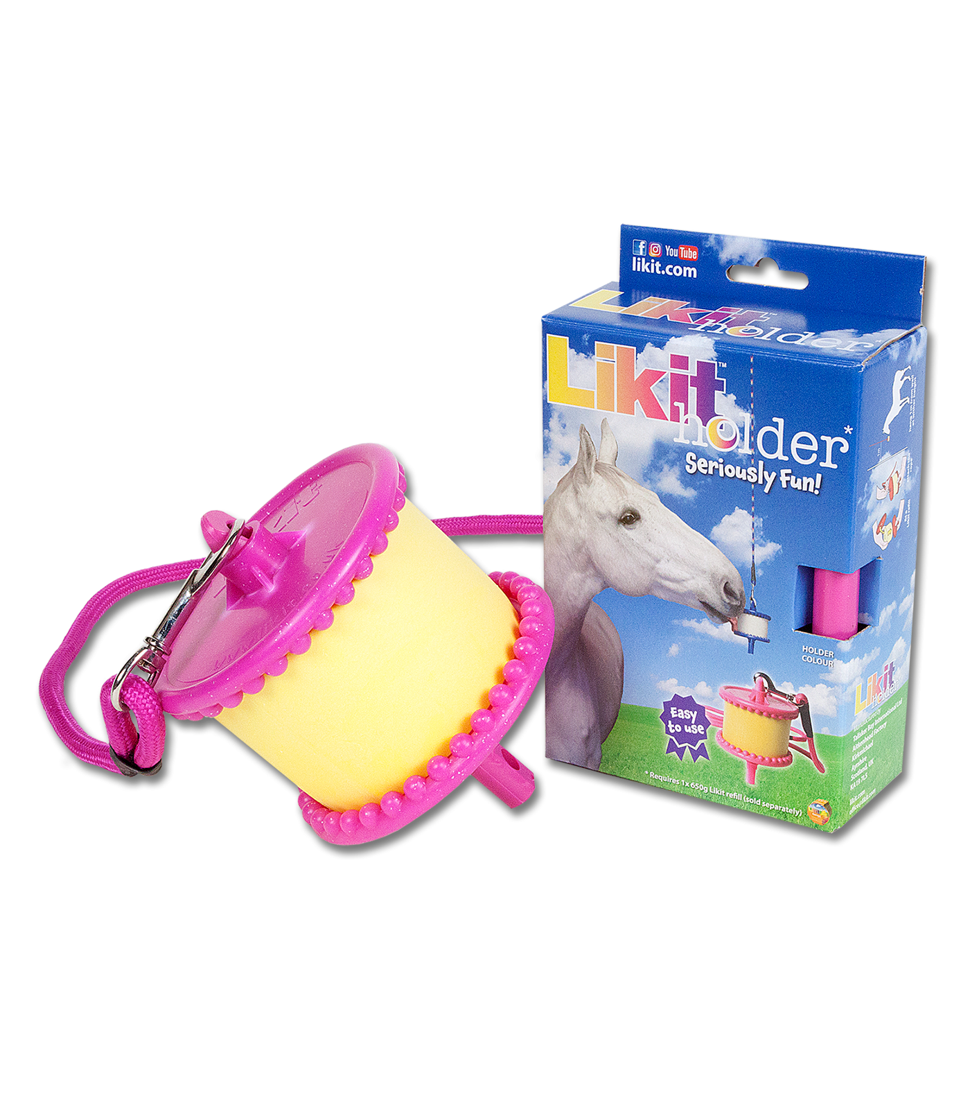 Likit uchwyt na lizawkę, Glitter Pink 24h