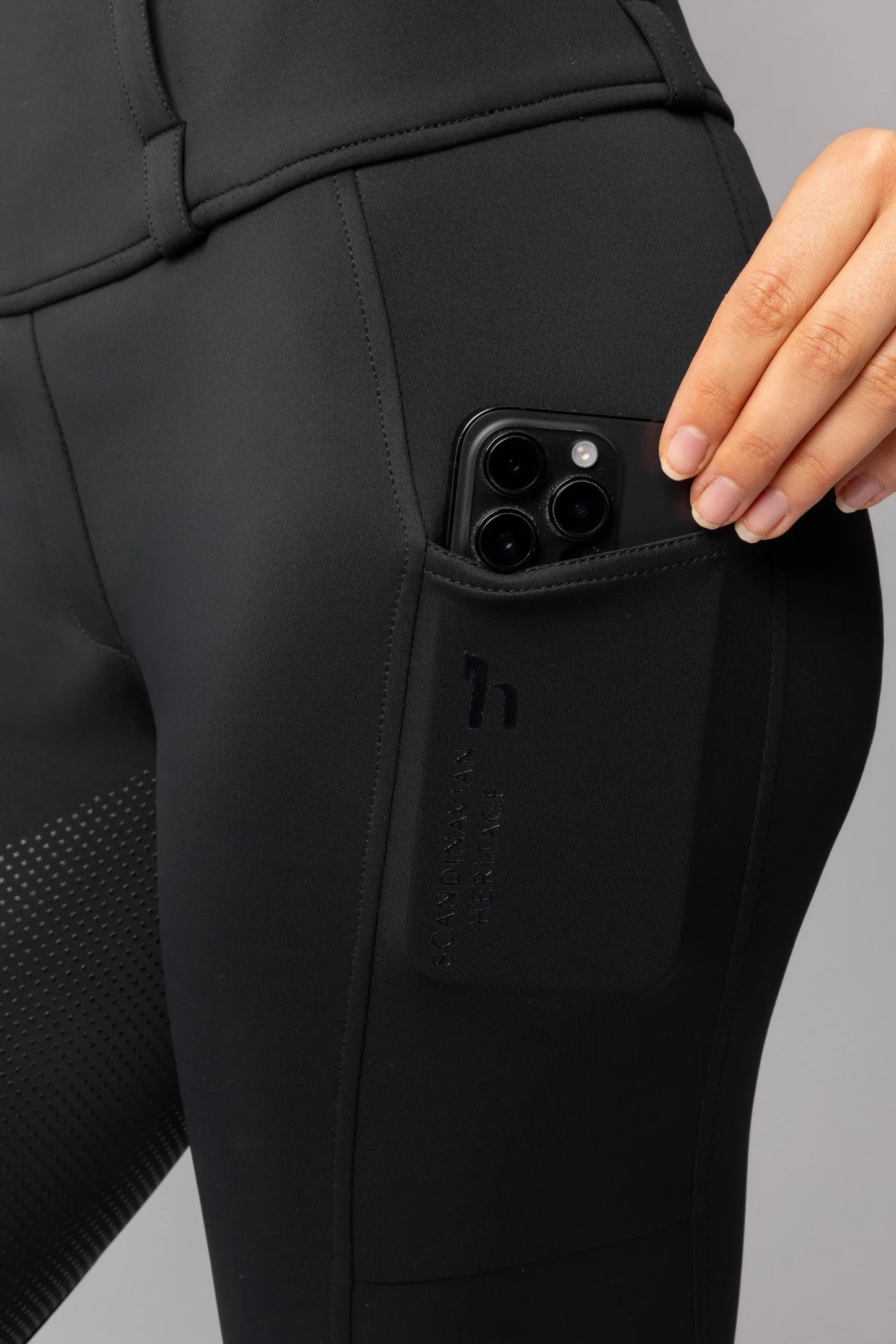 Horze Anya legginsy jeździeckie damskie z pełnym silikonowym lejem UPF 50+, różne kolory