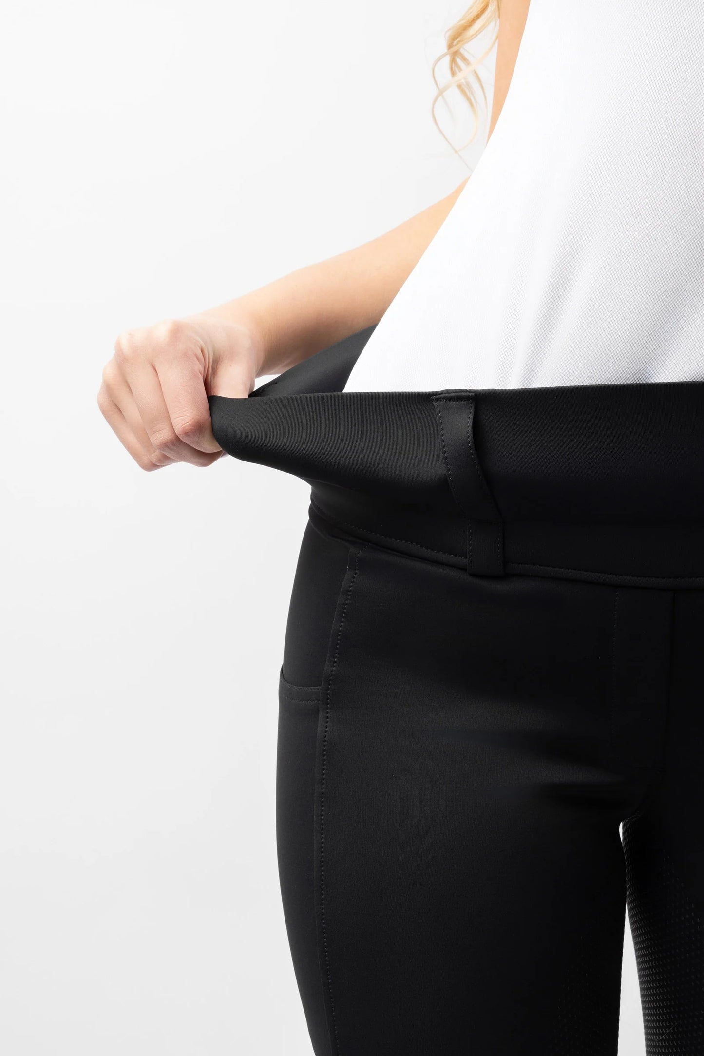 Horze Anya legginsy jeździeckie damskie z pełnym silikonowym lejem UPF 50+, różne kolory