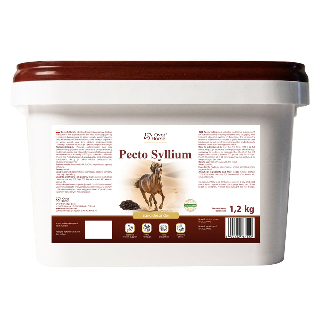 OverHorse produkt na odpiaszczanie PectoSyllium 1,2kg 24h