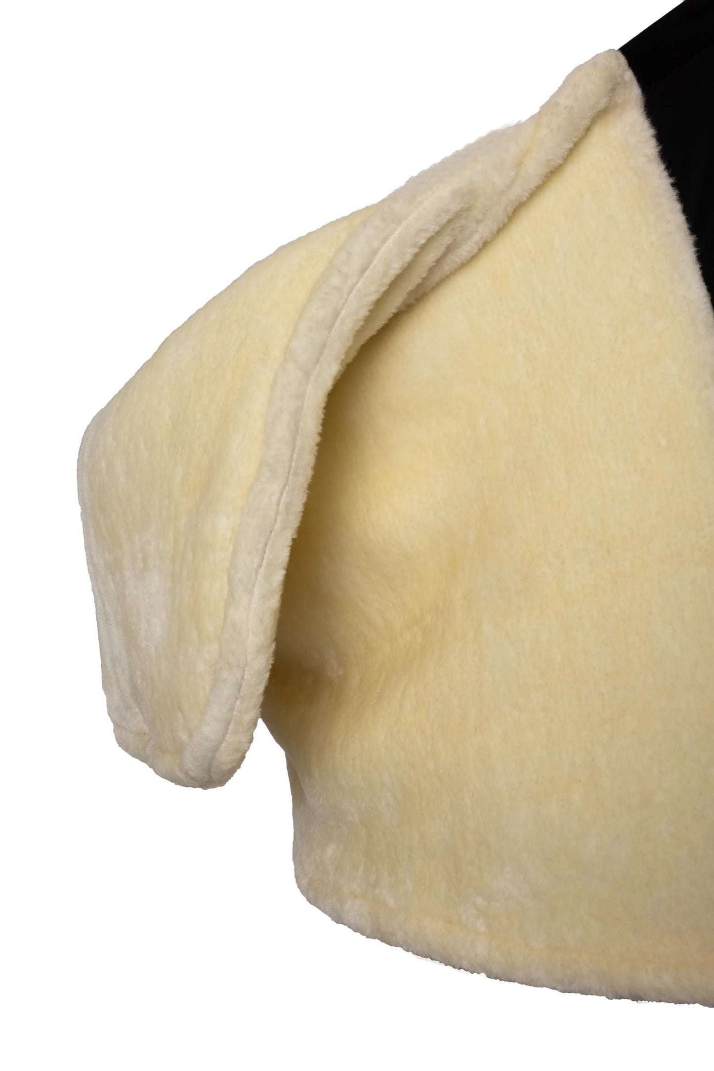 Horze ochraniacz pod derkę z futrem Comfort, czarny/ beżowy 24h