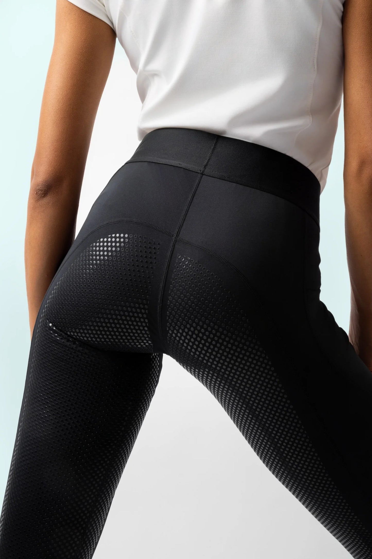 Horze Maia damskie legginsy z pełnym lejem, czarne