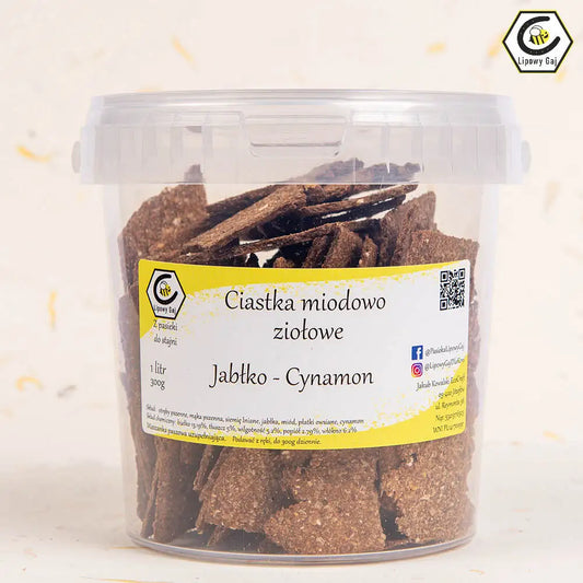 Lipowy Gaj ciastka miodowo ziołowe - jabłko, cynamon 24h