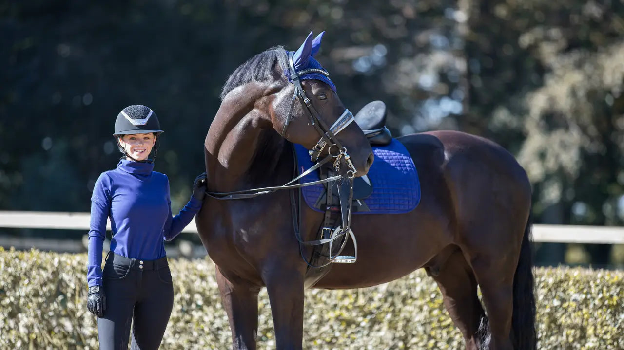 LeMieux czaprak Suede DR, Ink Blue 24h
