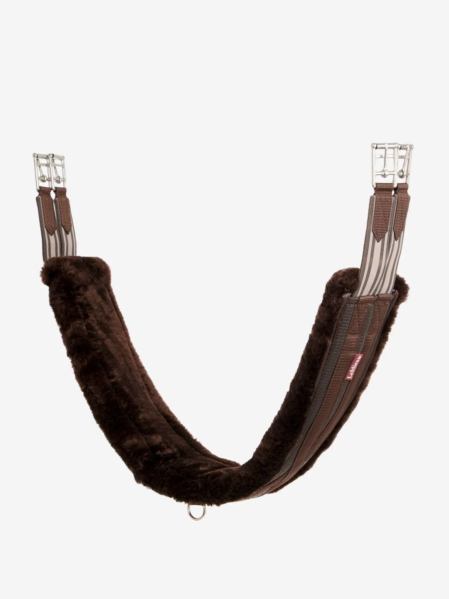 LeMieux popręg Fleece Lined Anatomic, brązowy