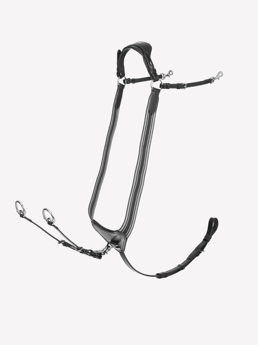 LeMieux napierśnik z wytokiem "Arika", czarny/srebrny