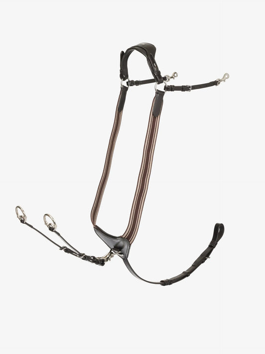LeMieux napierśnik z wytokiem "Arika", brązowy/srebrny