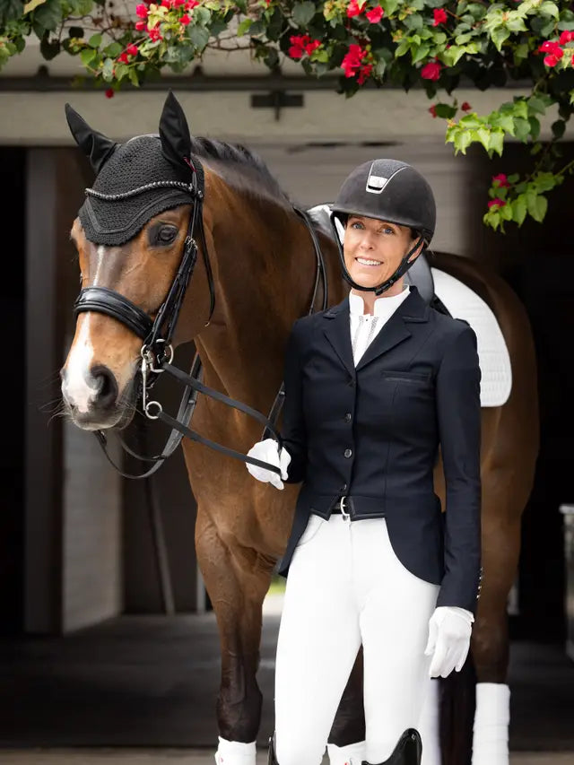 LeMieux ogłowie ujeżdżeniowe "Kudos Double", czarny/czarny