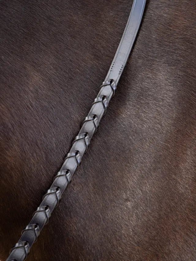 LeMieux plecione wodze skórzane "Laced"