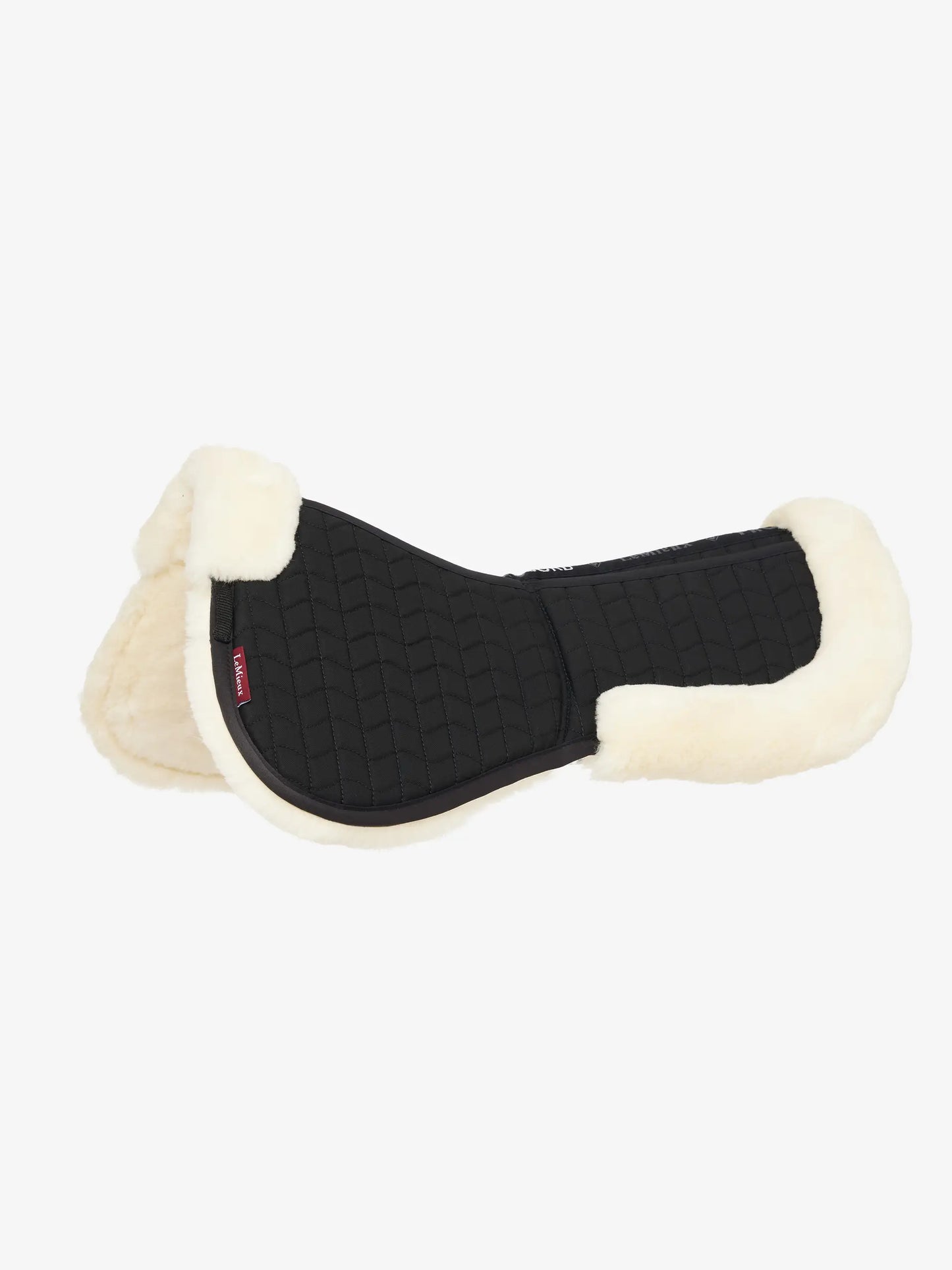LeMieux podkładka korekcyjna z naturalnym futrem "Merino+ ProSorb 2", czarny/naturalny