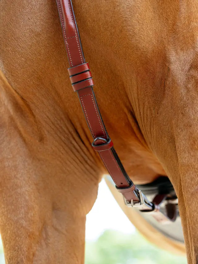 LeMieux napierśnik z wytokiem, Chestnut/srebrny