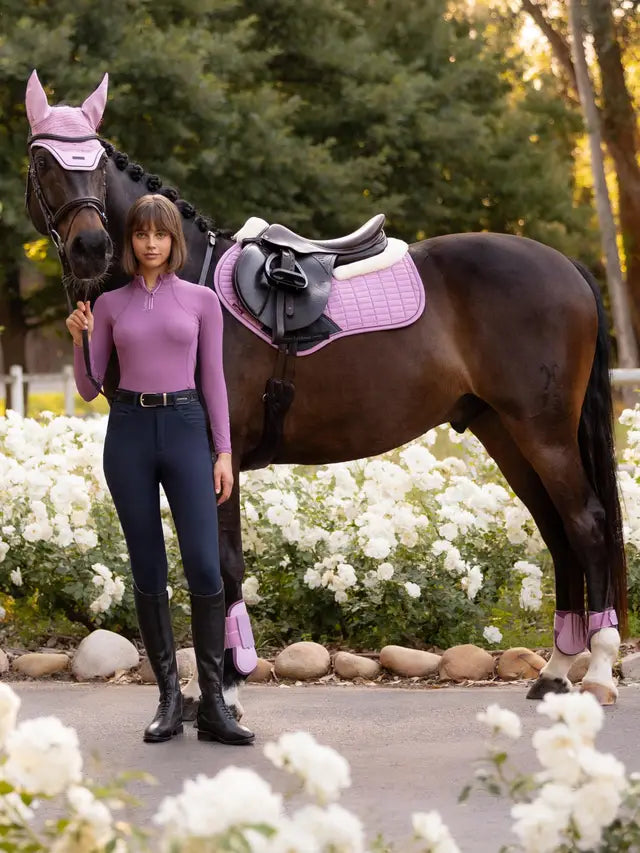 LeMieux czaprak skokowy z futrem "Merino+" CC, Fondant 24h