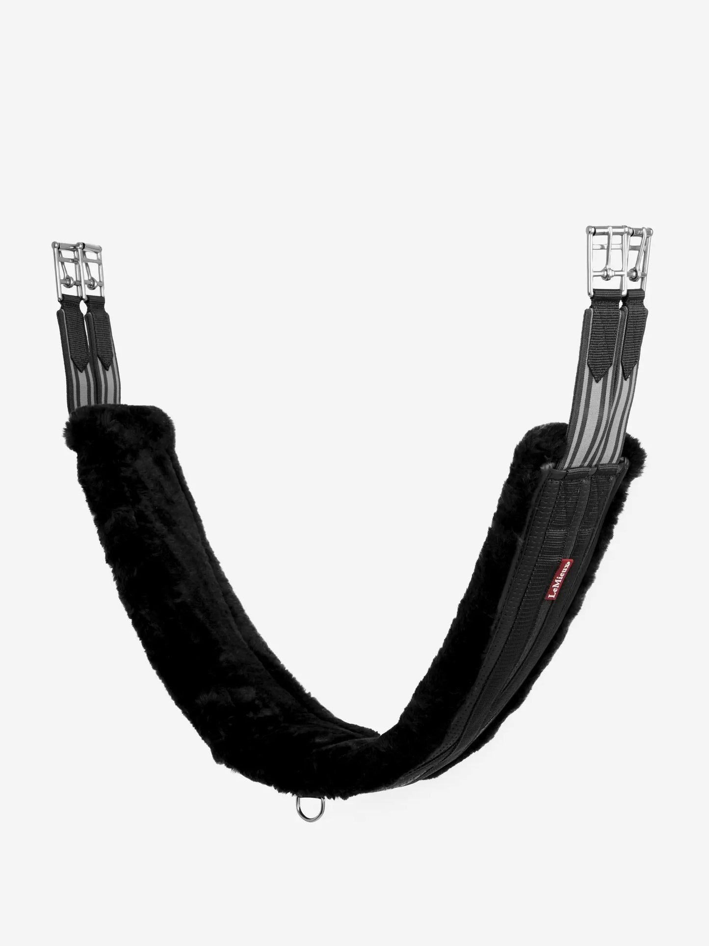 LeMieux popręg Fleece Lined Anatomic, czarny/czarny