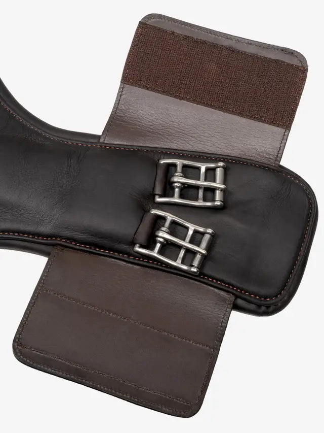LeMieux krótki popręg z fartuchem Gel-Tek Anatomic, brązowy
