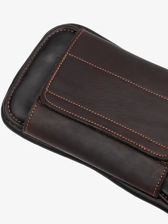 LeMieux krótki popręg z fartuchem Gel-Tek Anatomic, brązowy