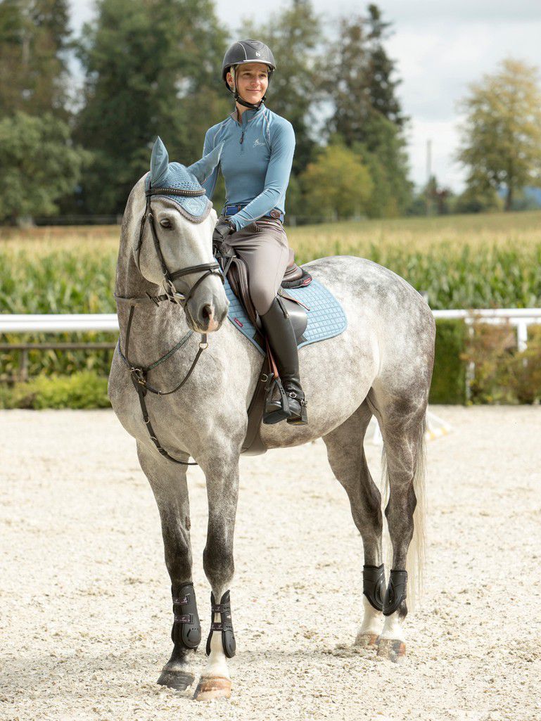LeMieux czaprak Suede CC, Ice Blue 24h
