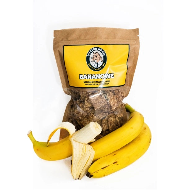 Doctor Horse x Końska Cukierenka naturalne smaczki dla koni 1l, banan 24h