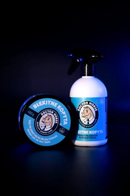 Doctor Horse "Błękitne Kopyta" spray pielęgnacyjny na gnijącą strzałkę 100ml 24h
