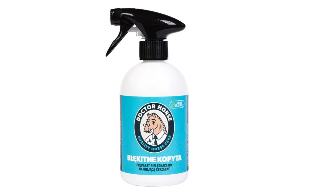 Doctor Horse "Błękitne Kopyta" spray pielęgnacyjny na gnijącą strzałkę 500ml 24h