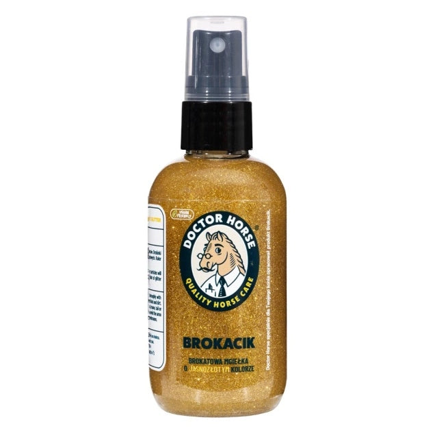 Doctor Horse odżywka brokatowa do grzywy, ogona i sierści 100ml, jasnozłoty 24h