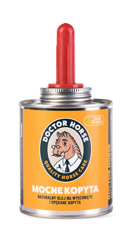 Doctor Horse "Mocne Kopyta" wegański olej do kopyt w puszce 450ml 24h