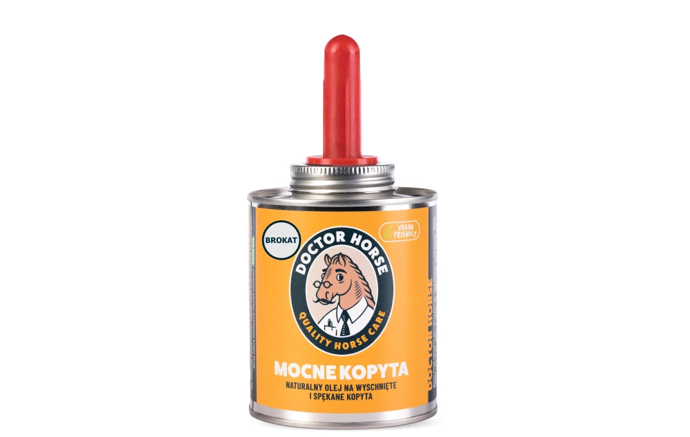 Doctor Horse "Mocne Kopyta z brokatem" olej do kopyt z brokatem 450ml 24h